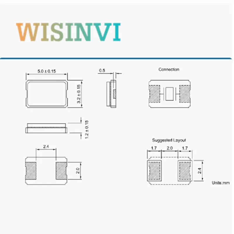 10PCS 5032 Crystal oscillator 13.567MHZ 13.567M 5×3.2mm Passive crystal oscillator SMD2 2P for Car remote control