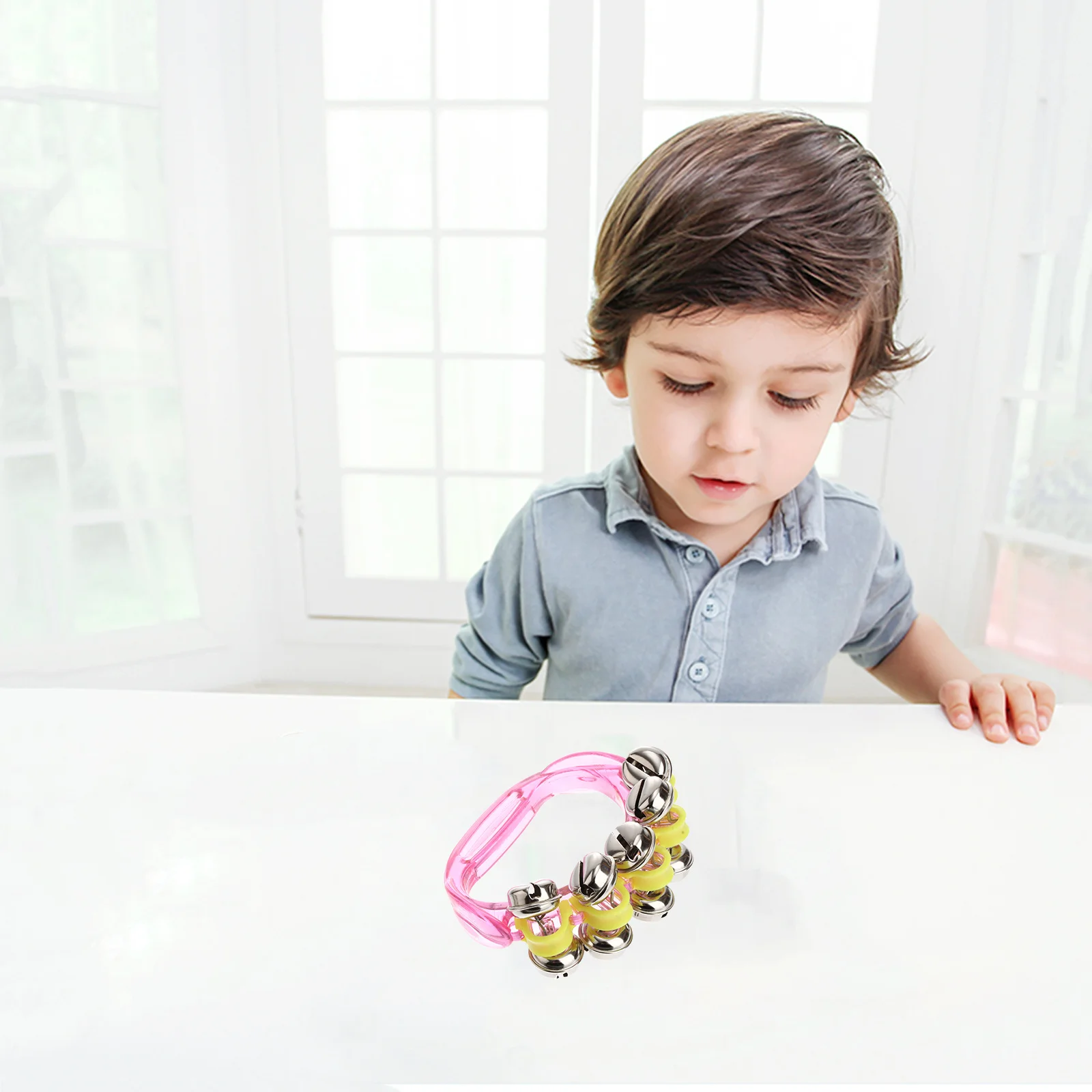 1 stks baby hand rammelaar mooie diverse kleuren vroege onderwijs muzikaal spelen baby grijpen oefening vorm bel