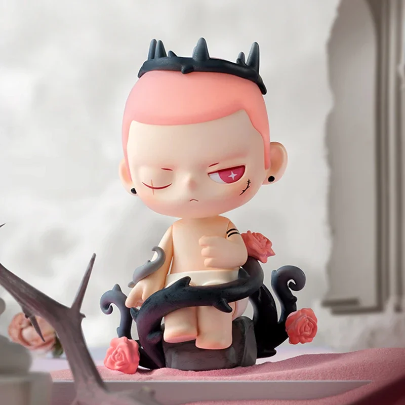 Caja misteriosa POP MART KUBO Angel's Poem Series, caja ciega auténtica, bolsa de juguetes para adivinar, figuritas decorativas para el hogar, modelo de muñecas de escritorio