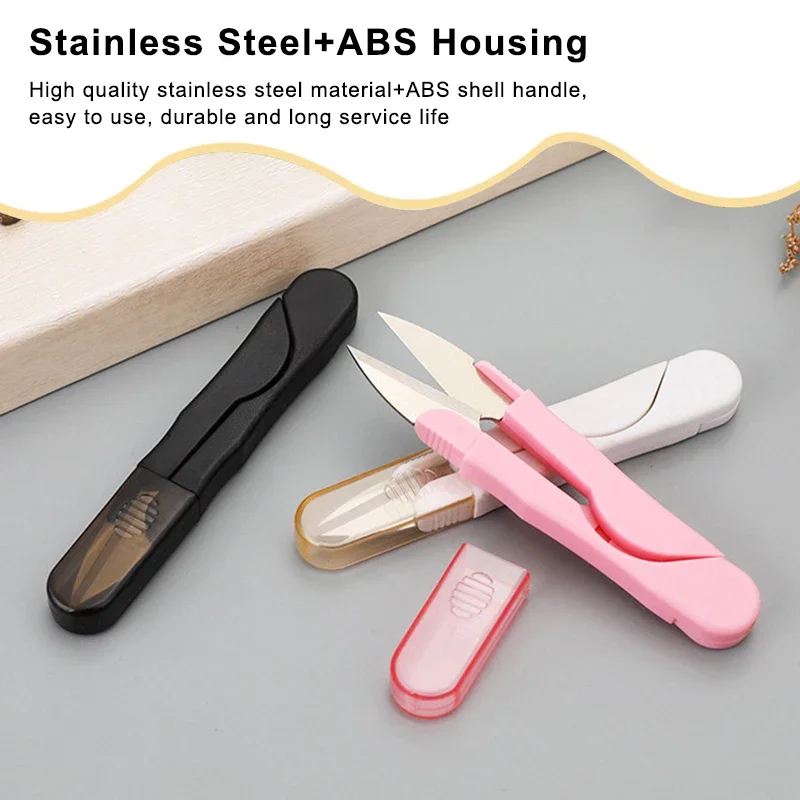 1/3pcs Sewing Scissors U Shape Scissors Embroidery Cross-stitch Thread Cutter Yarn Tailor Scissors Fabric Sewing Accessories