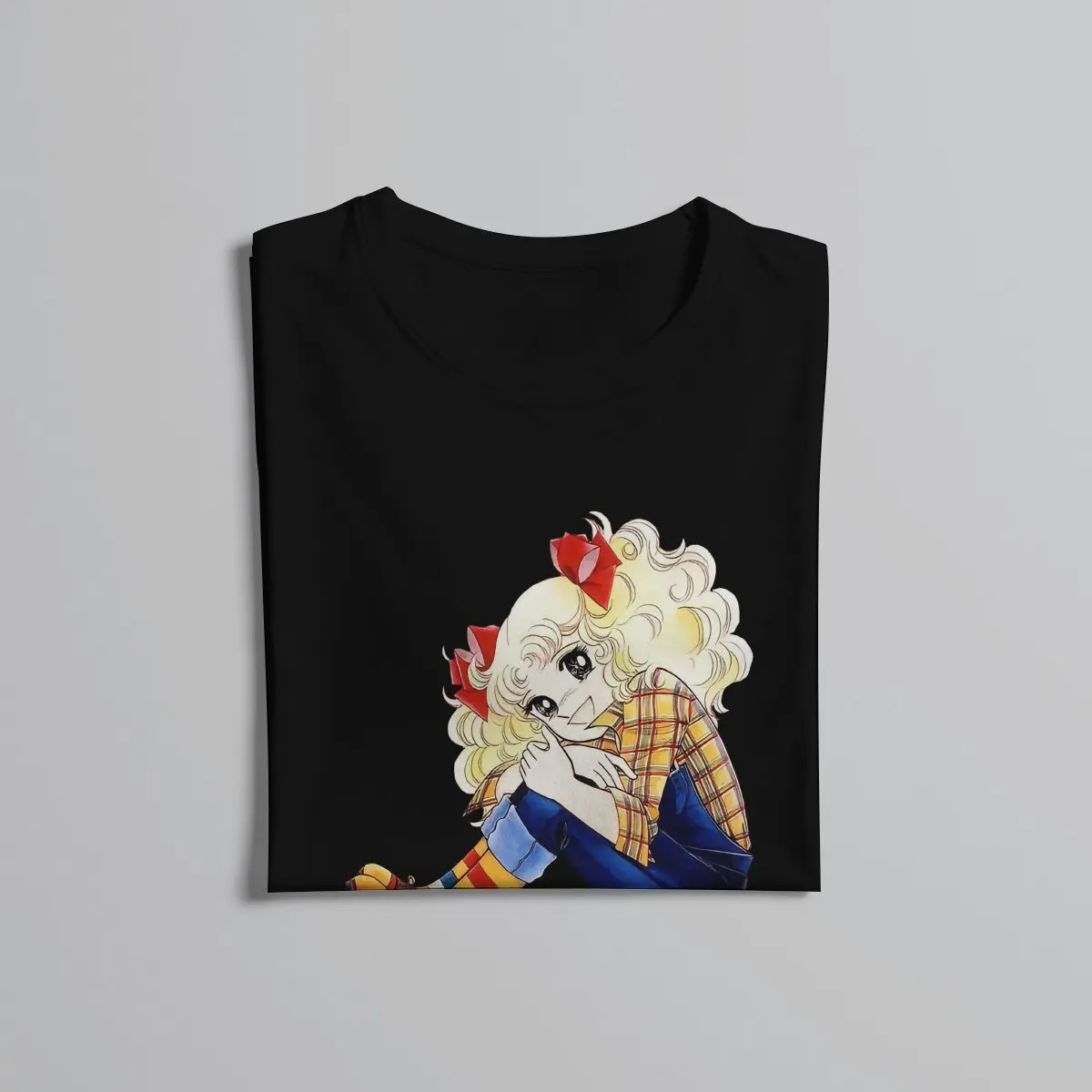 Sit Round Collar TShirt Candy Candy Anime Original Polyester T Shirt Men Tops New Design