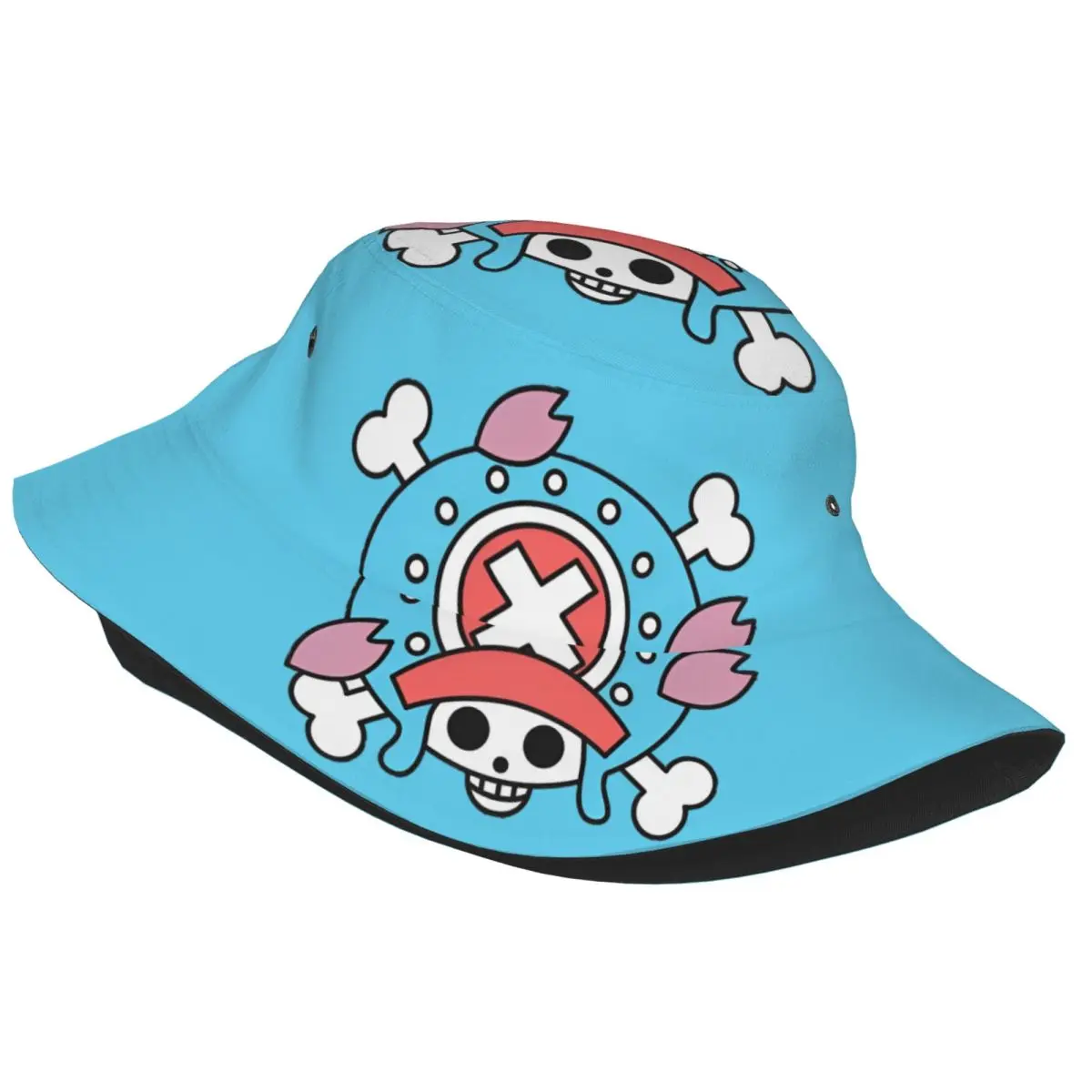 Tony Tony Chopper One Piece Bucket Hat Vocation Getaway Headwear Stuff Fishing Hats for Outdoor Sports Teen Bob Lightweight