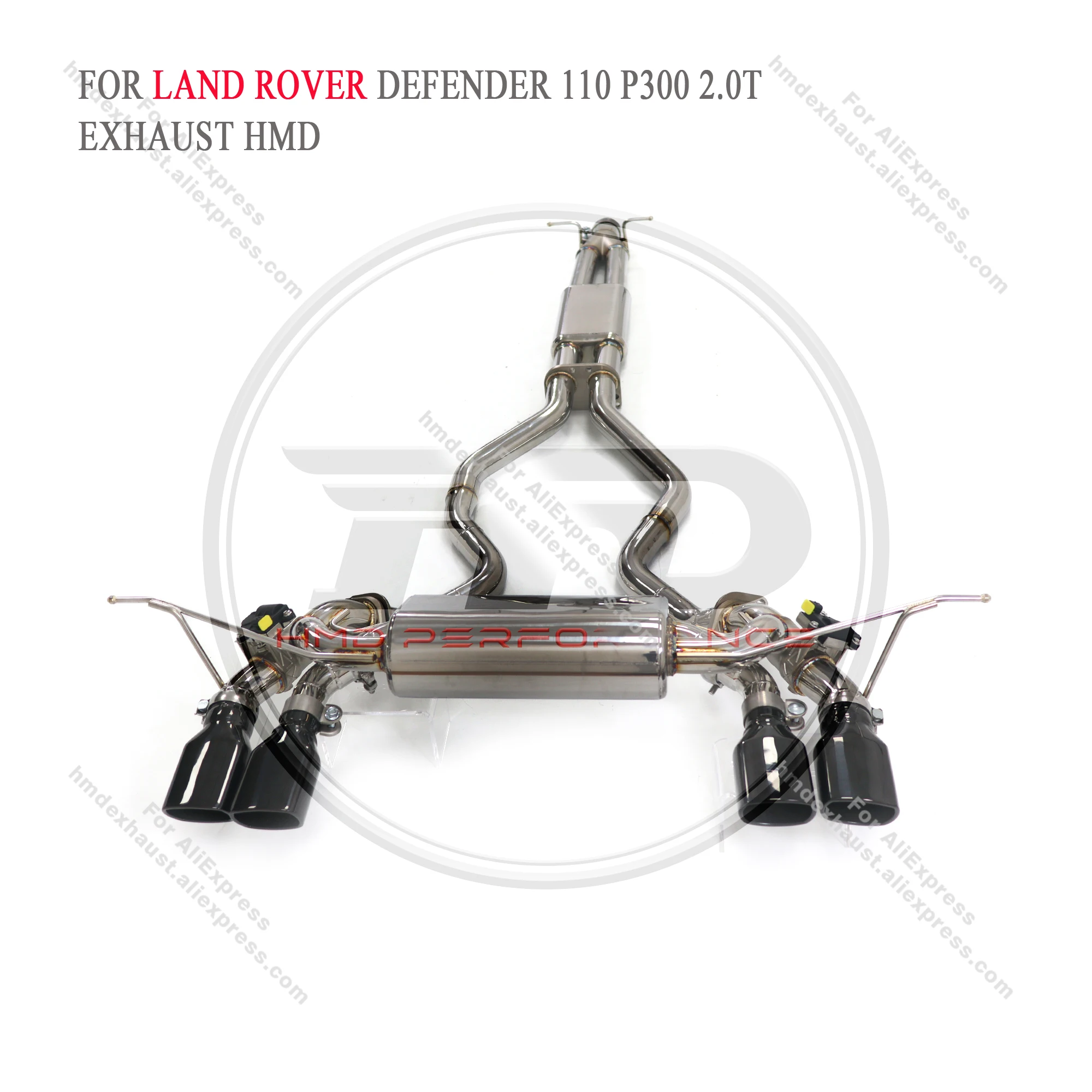 

HMD Exhaust System Stainless Steel Performance Catback for Land Rover Defender 110 P300 2.0T Muffler With Valve