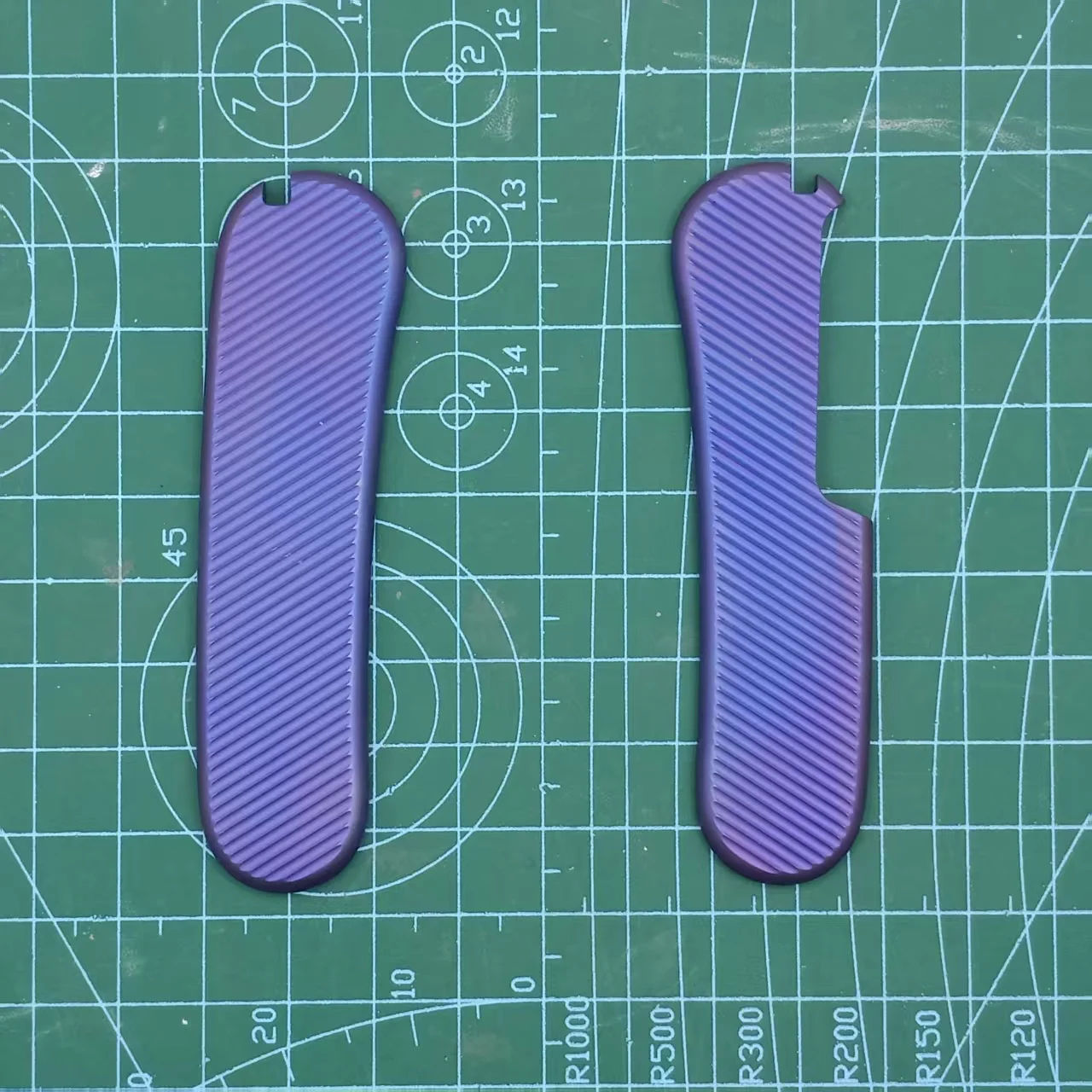 

1 Pair Twill TC4 Handle Scales for 85mm Victorinox Delemont Swiss Army Knives