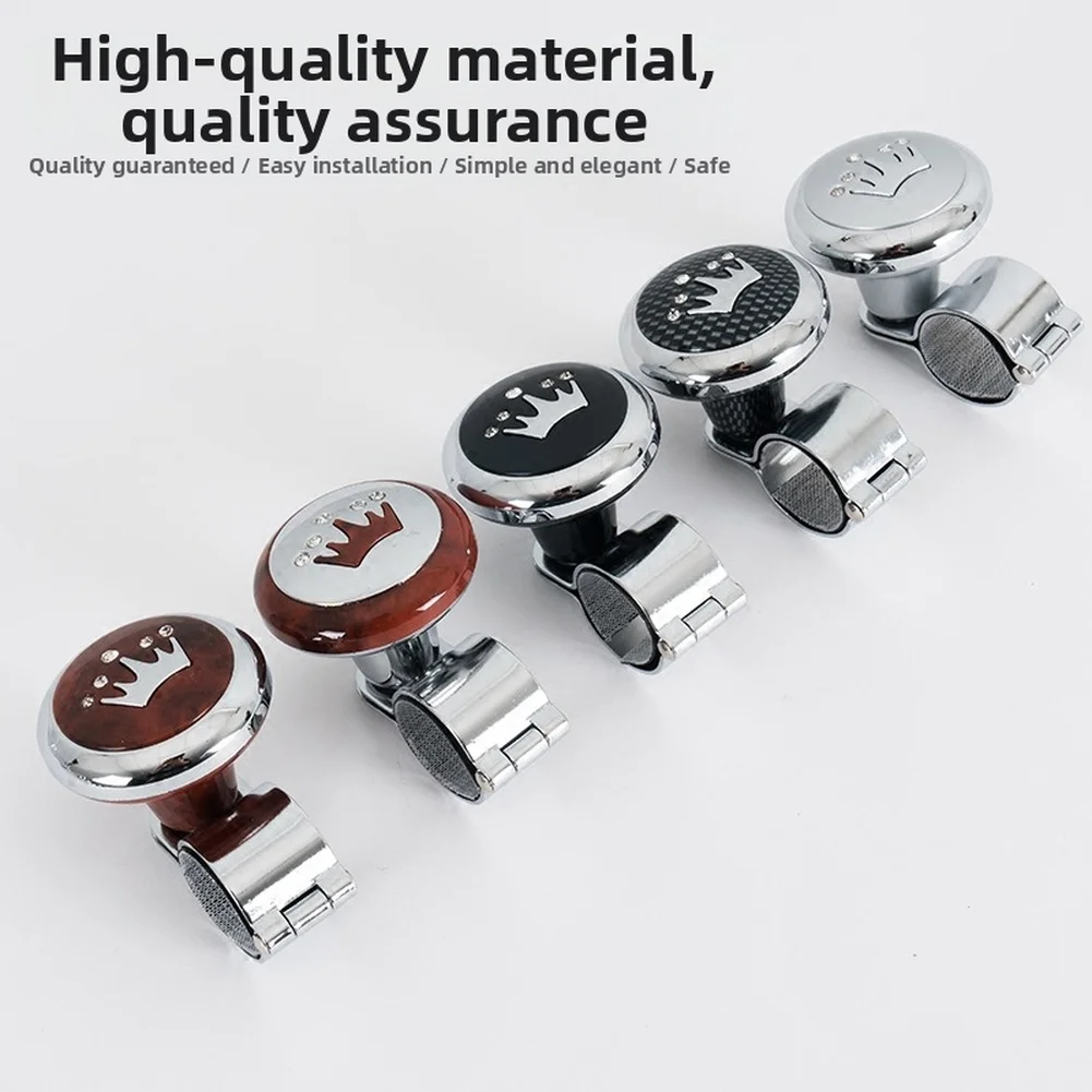 1PC Steering Wheel Spinner Knob With Ball Bearing Easy Turn Assist Power Spinner Booster Aid Knob Ball Handle For Car Driving