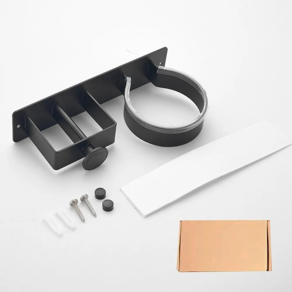 Soporte para Secador de Pelo Sin Perforaciones, Impermeable, Multifuncional, con Fuerte Adhesión, Soporte de Pared para Secador de Pelo