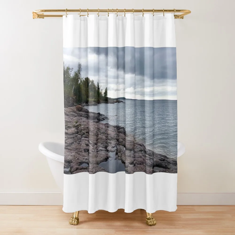 

Lake Superior North Shore Shower Curtain Bathroom Showers Bathroom Box Bathroom Fabric Curtain