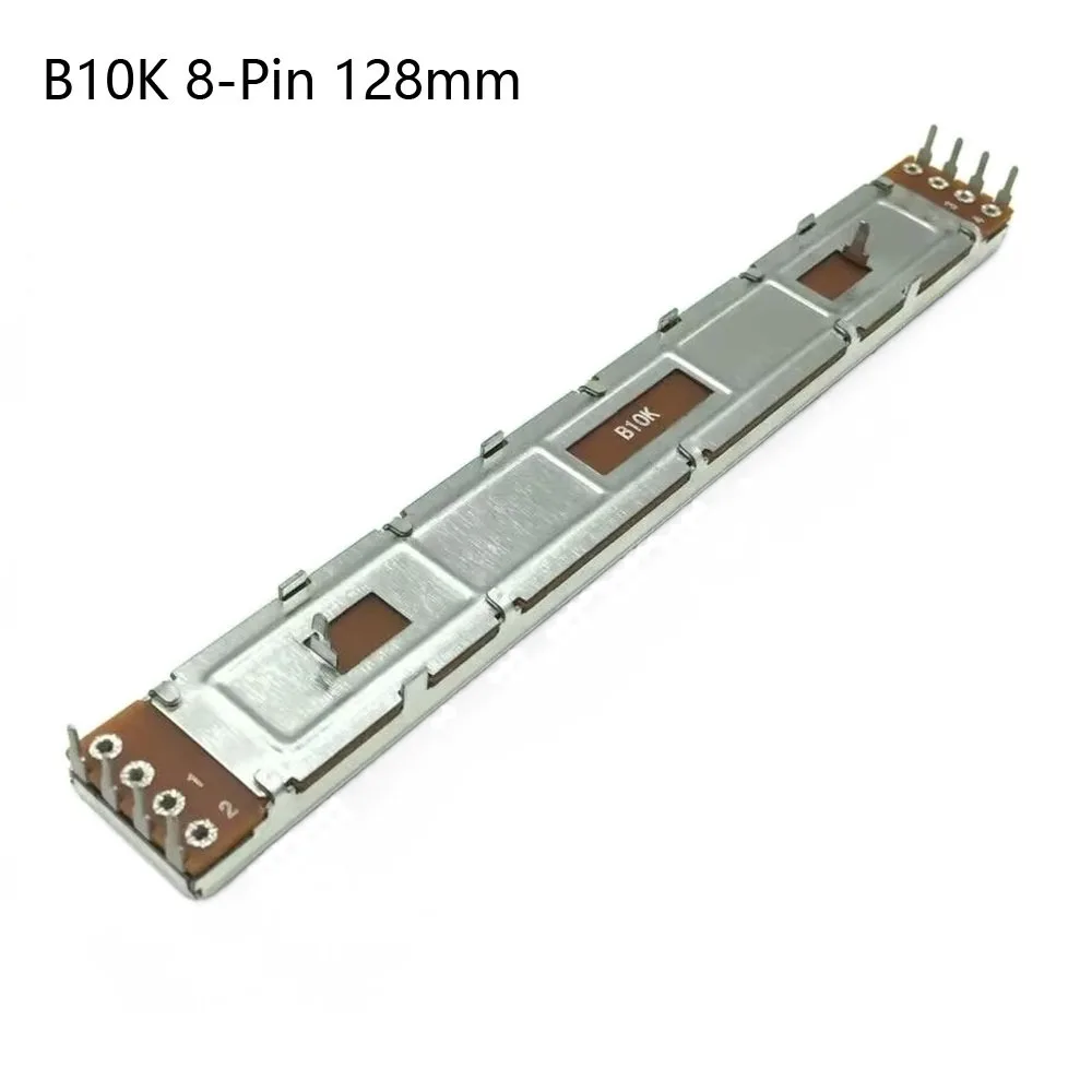 1Pcs B10K Mixer Fader 8-Pin T-Handle Straight Sliding Linear Fader Slider Plastic 128mm Sliding Fader for Behringer X32 Mixer