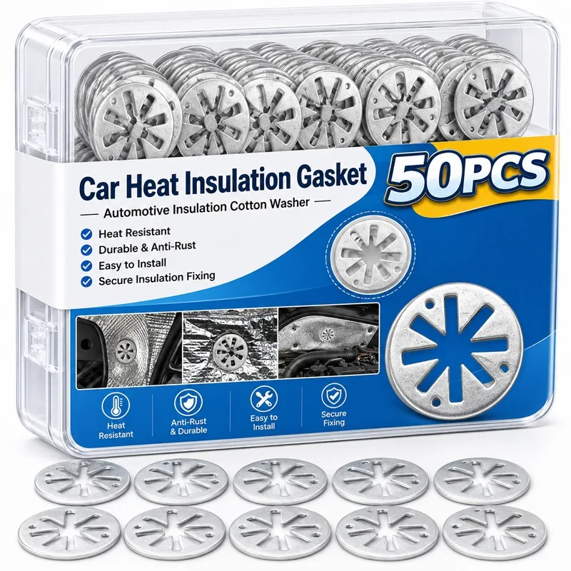 50/10PCS Car Chassis Chassis Exhaust Pipe Heat Shield Acoustic Plate Heat Shield Gasket Accessory Repair Car Heat Shield Gaskets