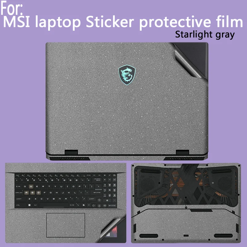 Para MSI Stealth A16 AI + A3XVGG/Crosshair 17/16 HX AI pegatina película protectora Katana A15 AI/Fino A15 carcasa de portátil película corporal