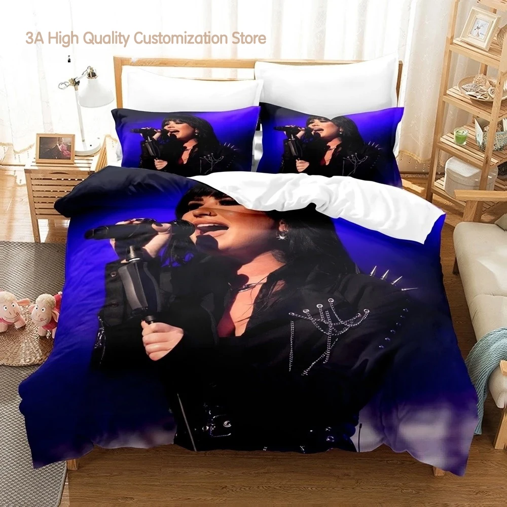

Demi Lovato Bedding Set Single Twin Full Queen King Size Bed Set Aldult Boys Bedroom Duvetcover Sets 3D Print bed sheet set CXG