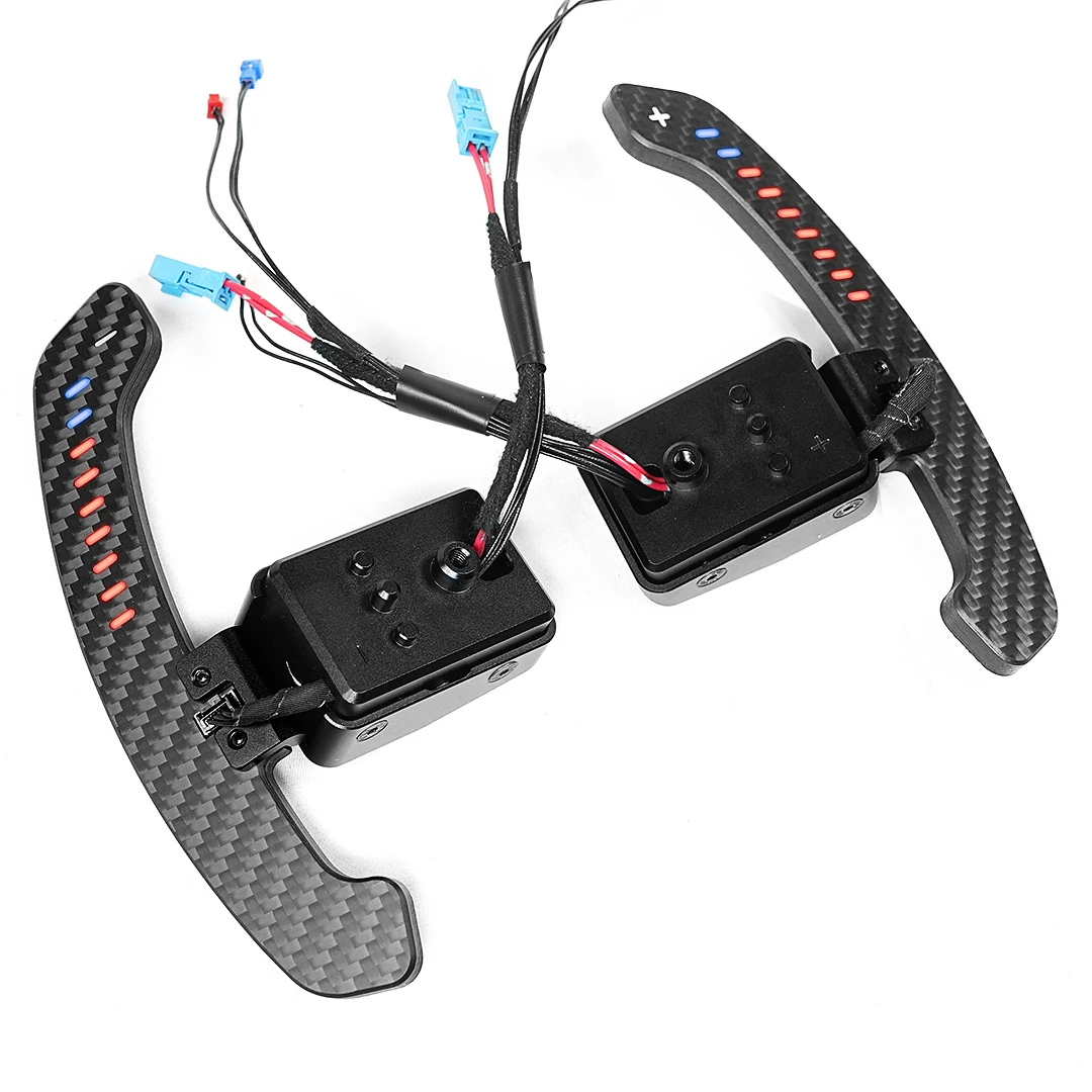 Steering Wheel Shift Paddles Replacement Extended Shift Paddles Extension for BMW F M\/X X1\/2\/3\/4\/5\/6 Series Dry Carbon Fib