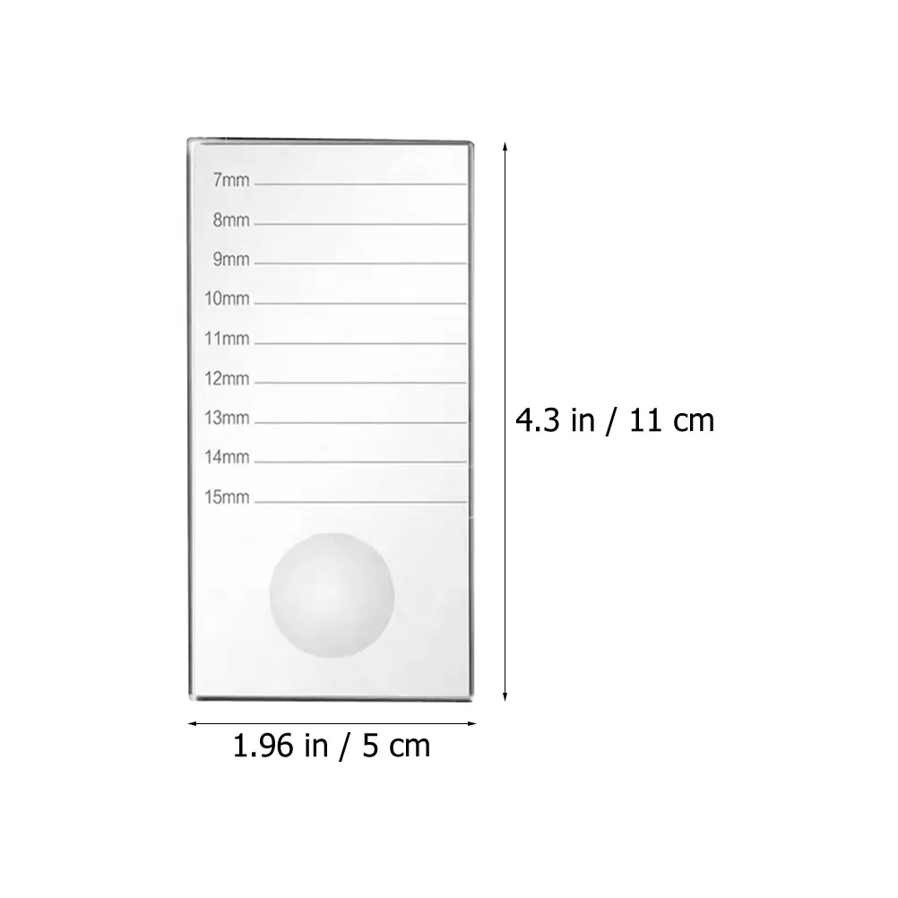 グラフティングアイラッシュガラスボード ラッシュエクステンションプラットフォームツール スケール付き 滑らかな表面 アイラッシュエクステンションアクセサリー