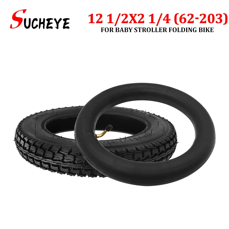 12 1/2 x 2 1/4 62-203 Tyre and Inner Tube fits Electric 3-wheeled car E-bike  inch Bike folging  Scooter Wheel Tire