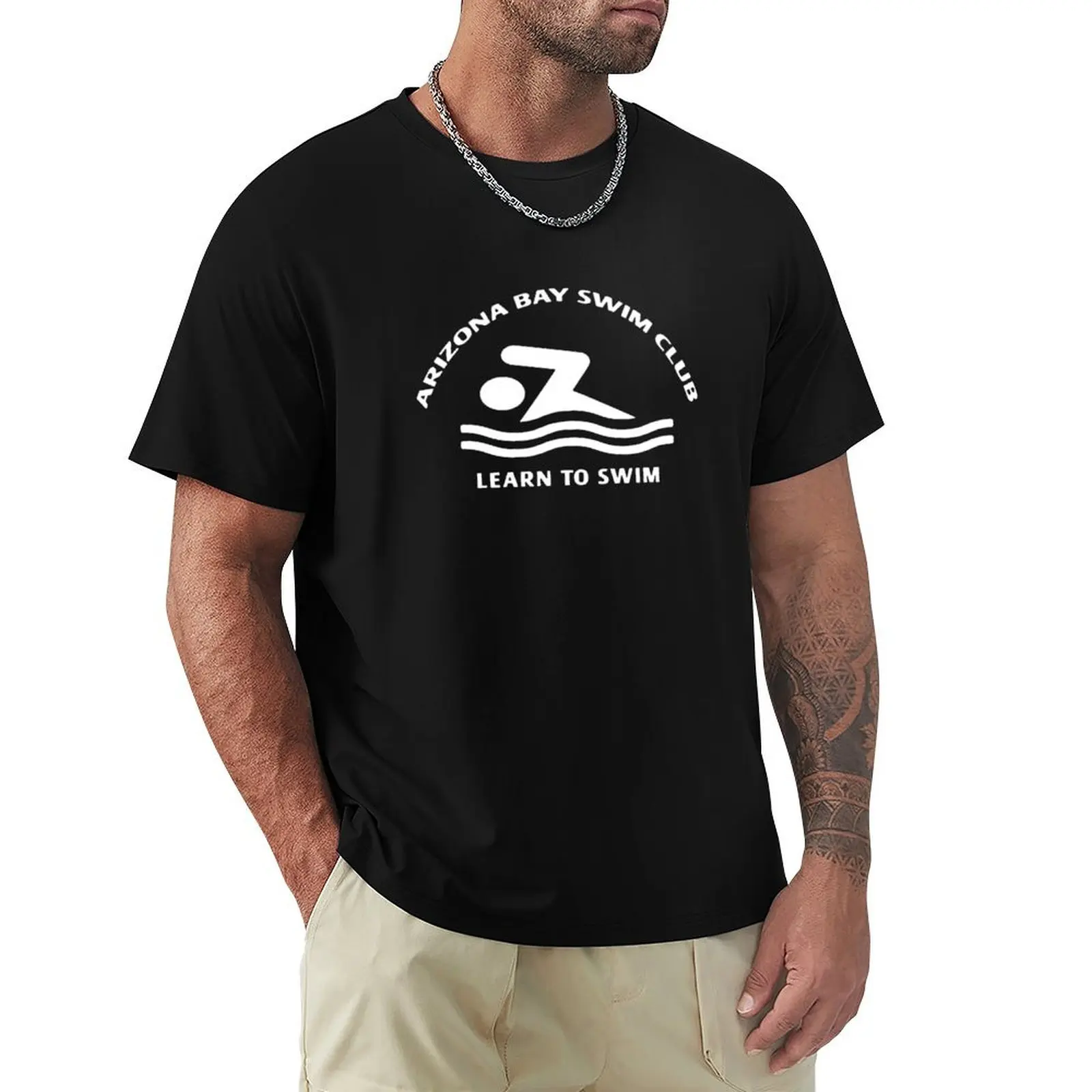 Learn To Swim Arizona Bay Swim Club Tool Classic T Summer Fashion Trendy S d T-Shirt Novelty Print Casual Tee Shirt
