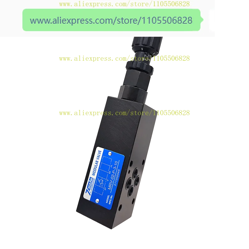 MRV-02 Seven Ocean MRV-03-P 1 10 Stacked Relief Valve MRV 03 W A B 3 2 0 10