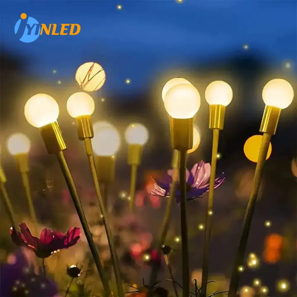 

6LED Solar Firefly Garden Decorative Lamp Courtyard/Terrace/Channel Lighting IP65 Outdoor Waterproof Light