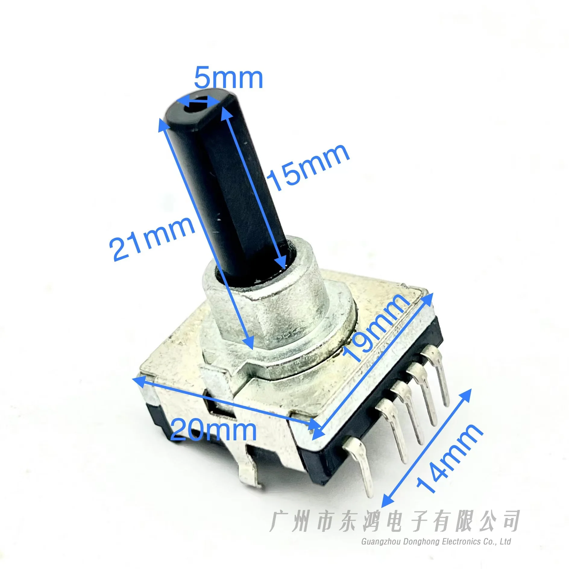 1PCS Taiwan Everbest Encoder SR18A-D1-21P-12CC 12 Positioning Number 12 Pulse Axis Length 21MM