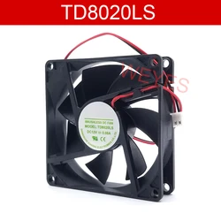 For TONON TD8020LS 12V 0.08A New Cooling 80*80*20MM 8020 Brushless DC Fan 2-PIN