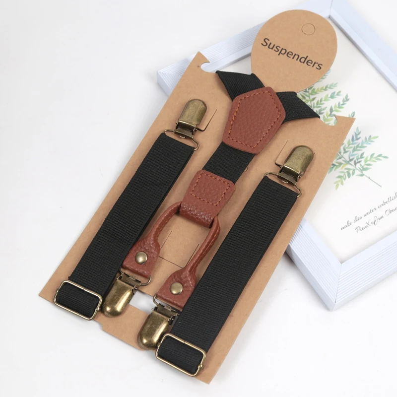 New Suspenders for Children Pants Apparel Kids Suspender Boys Girls Shirt Dress Wedding Party Clip-on Adjustable Y-back Braces
