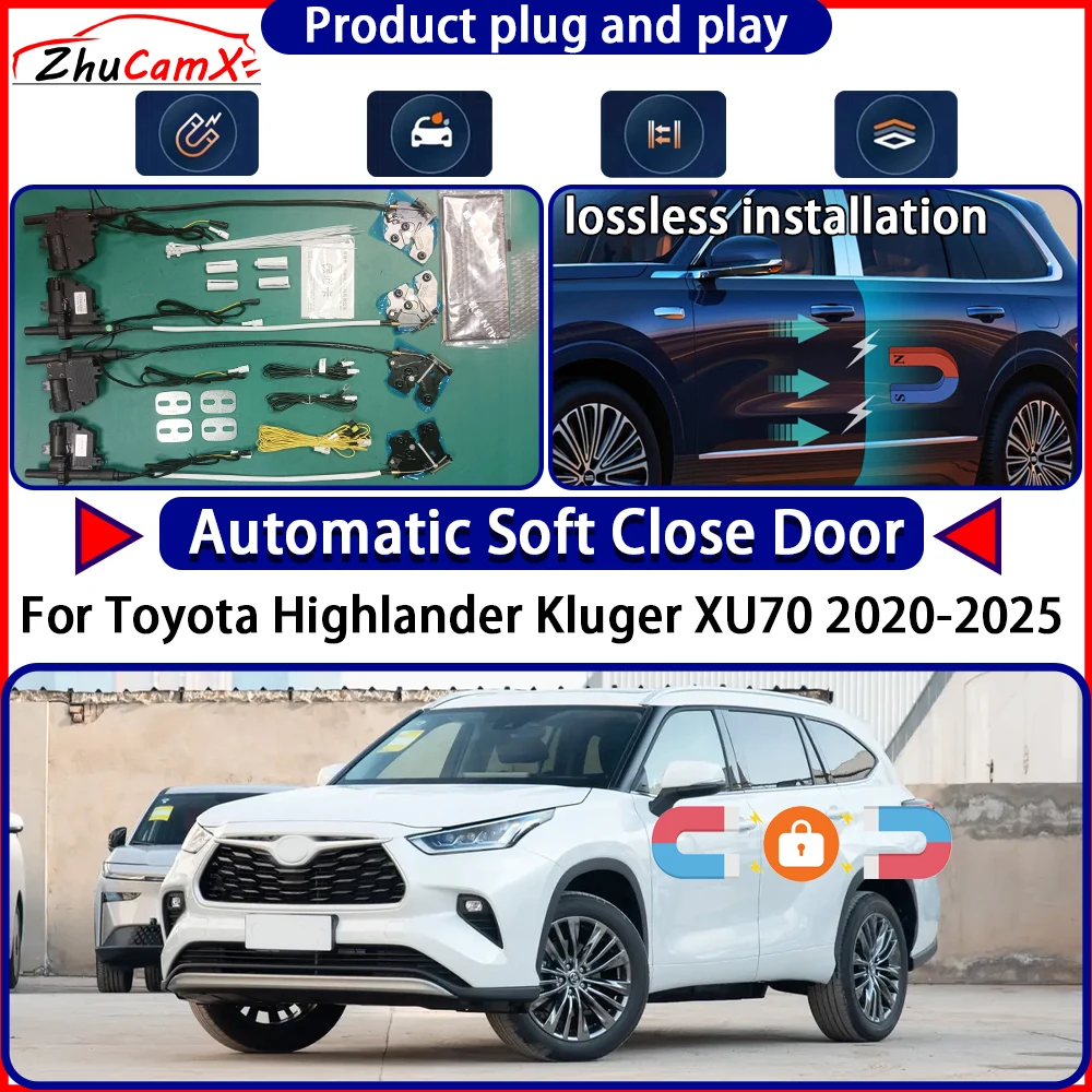 

OEM Door Lock Actuator for Toyota Highlander Kluger XU70 2020-2025 Soft Close Door Kit Power Latch System Auto Pull Door Easy