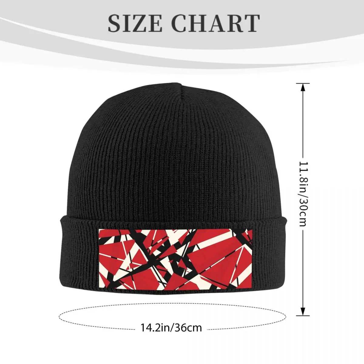 EVH Authentic Stripes Van Halen (red) Warm Knitted Cap Winter Knit Bonnet Hat Skullies Beanies Hip Hop Caps for Unisex