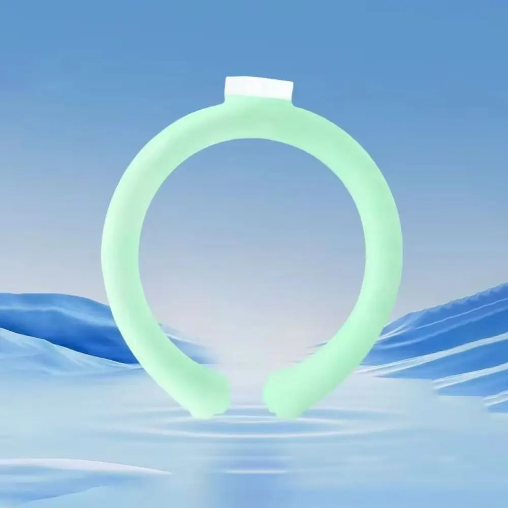 Reusable Neck Cooling Tube Wearable 18 Degrees Natural Freezing Ice Pillow Body Cooling Preventing Heatstroke Neck Cooling Ring