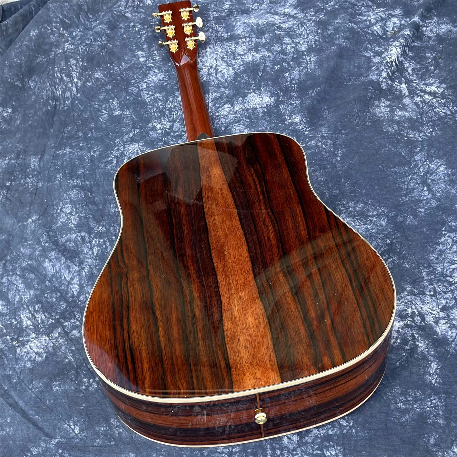 

All Solid Wood Acoustic Guitar 41 Inches D Type Cedar Top Solid Cocobolo Back and Sides Abalone Inlays Ebony FIngerboard