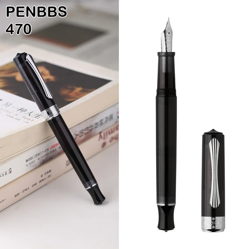 

PENBBS 470 Vacuum Filling Fountain Pen Large Capacity Clear Acrylic Pen PK MAJOHN HONGDIAN JINHAO Stationery School Supplies