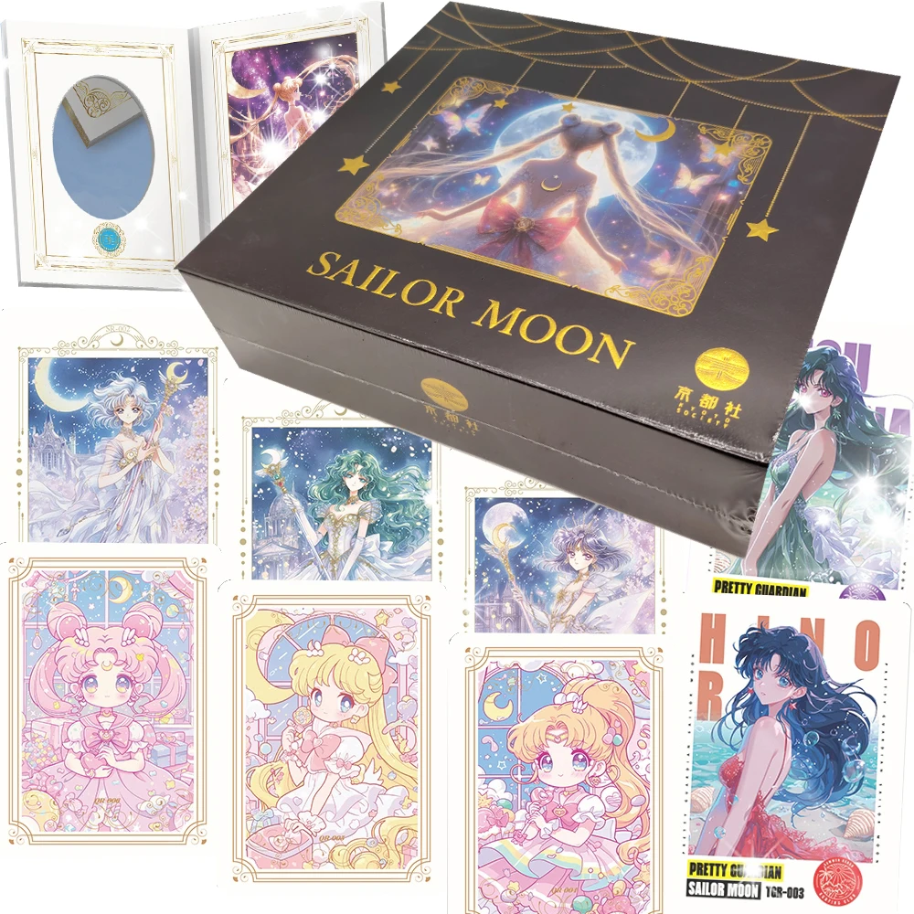 

Anime Sailor Moon Collection Cards Mizuno Ami Tenoh Haruka Colorful Q Version Lovely Magical Girls Gifts Cards Family Table Toys