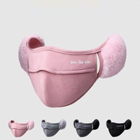 Simple Thermal Earmuffs Mask Autumn And Winter Plush Fleece Winter Mask Dustproof Windproof Cycling Earflap