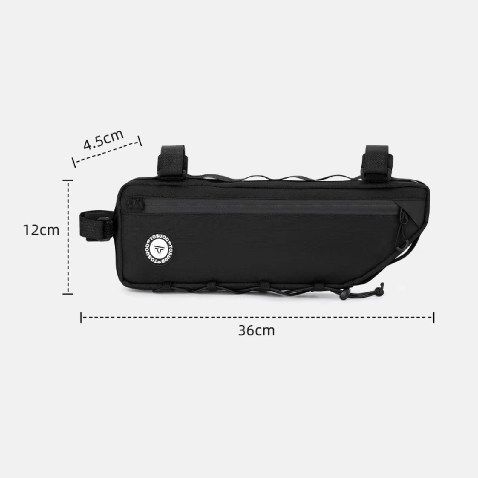 TOSUOD Wasserdichte Fahrrad-Down-Schlauchtasche, große Öffnung, praktische Fahrradtasche für Rennräder und Mountainbikes – Detail 3