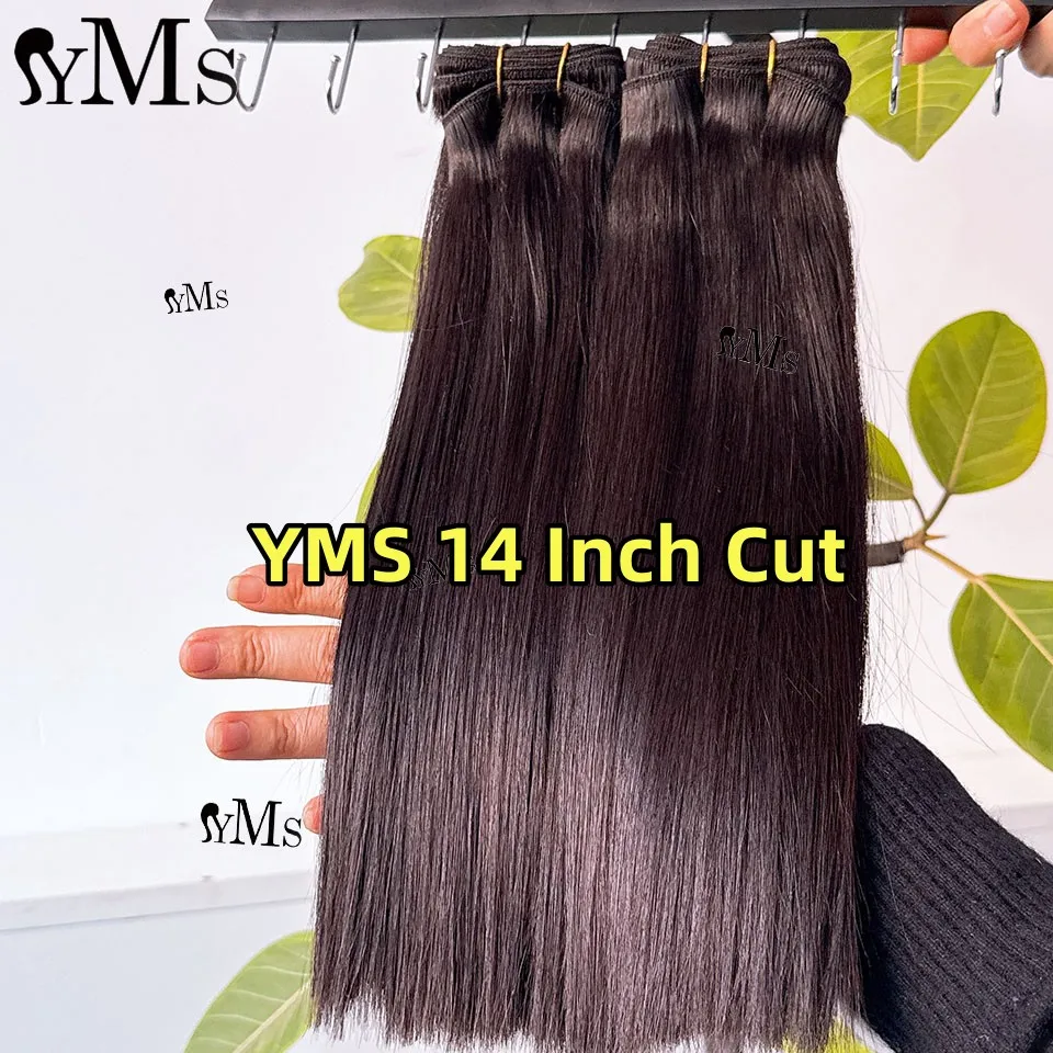 Bone Straight Burmese Human Hair Bundles Weave YMS 18A Double Drawn Burmese Vietnamese Bone Straight Virgin Human Hair Weft