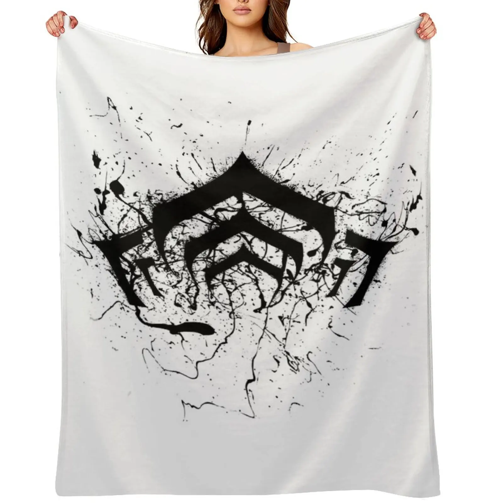 

warframe logo Throw Blanket Luxury Thicken Camping Hair Thin Blankets