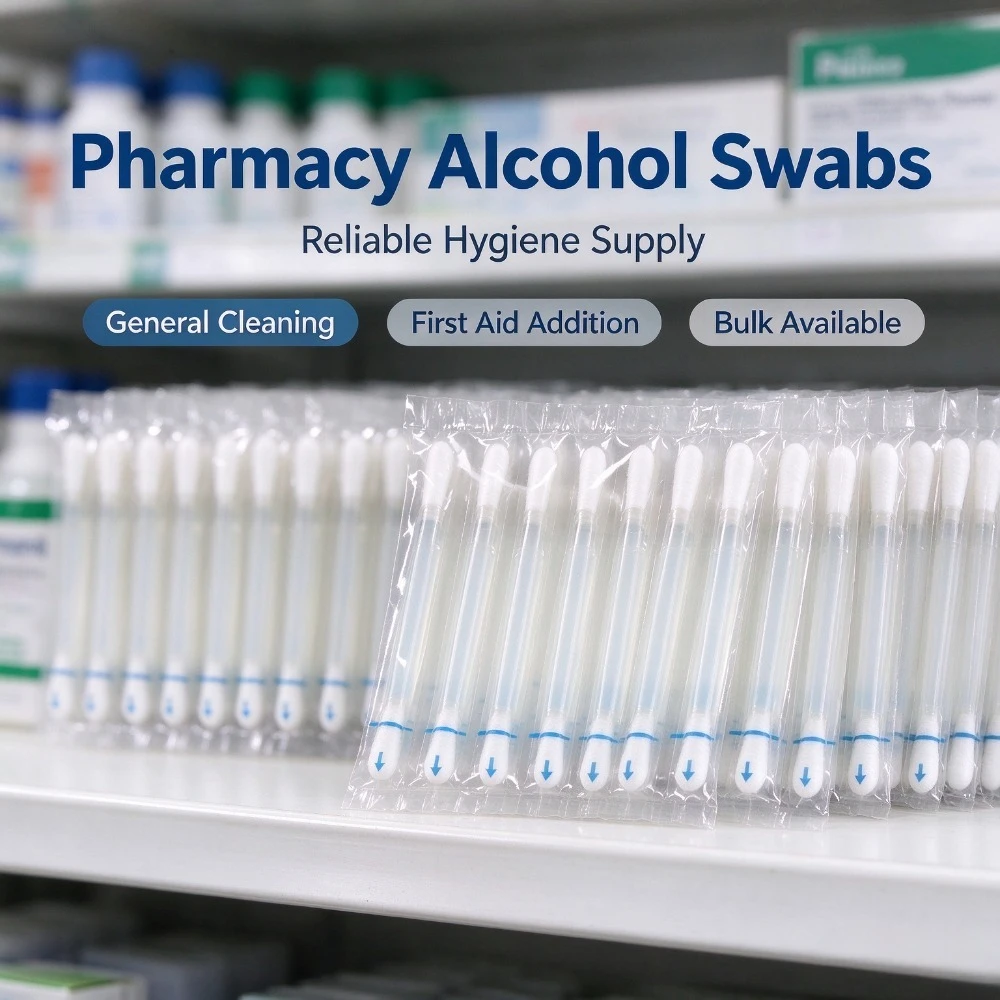 Alcohol swabs, a household essential, disposable, 20pcs/100pcs, individually wrapped, for travel and outdoor backup