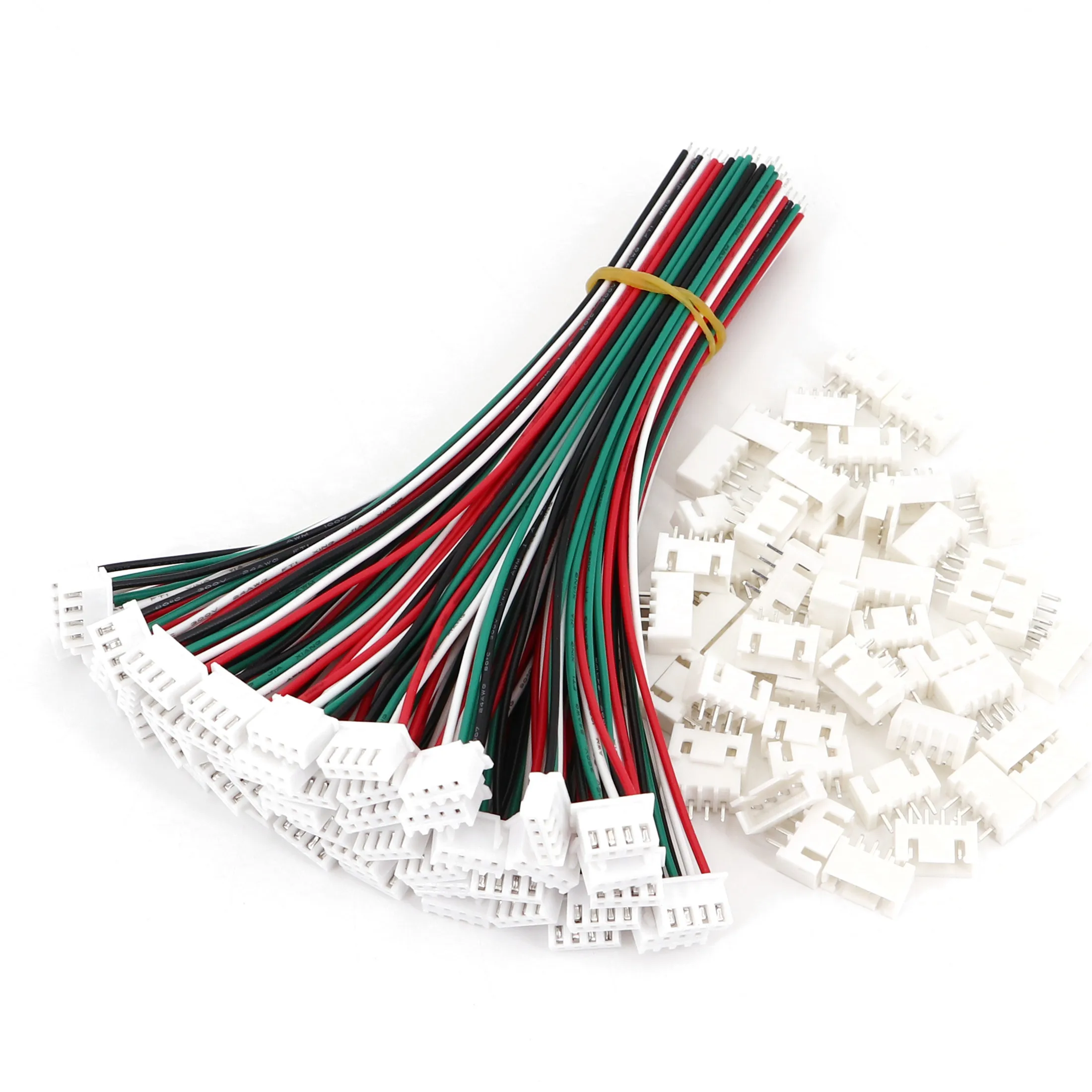 50Sets XH2.54 Pitch 2.54mm 4-Pin Single End 15cm Electronic Wire To Board Connector