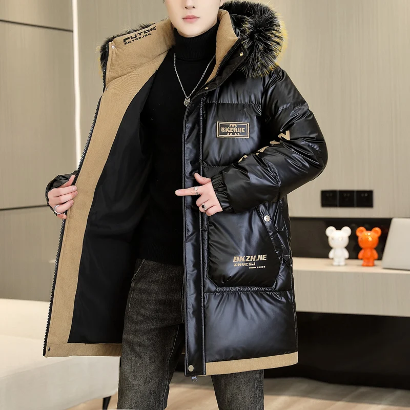 2026 Winter New Style Men's Fashion Trend Thick Pants with Hooded Cotton Jacket