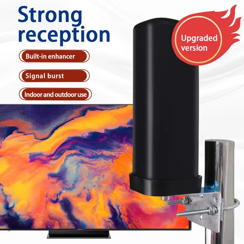 Imagen 2 del producto Nuevo tipo barril Antena de TV digital para interiores y exteriores Antena Dtmb Soporte para el hogar Antena de TV exterior de onda de tierra de alta definición