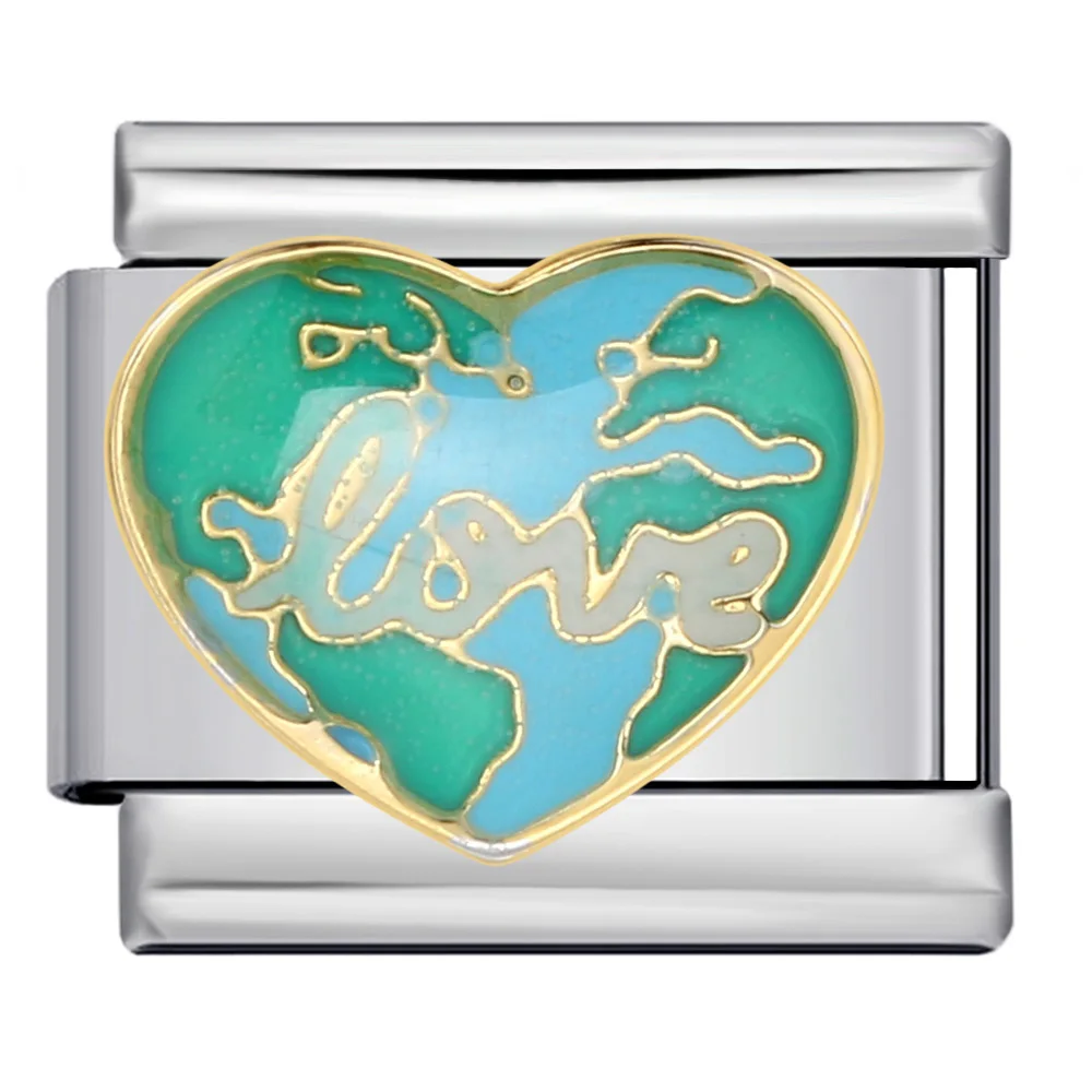 Love Elements Y2K Bunte Italienische Charm-Perlen Passend für 9mm Edelstahl-Armbänder DIY Schmuckherstellung Perlen zum Valentinstag – Detail 3