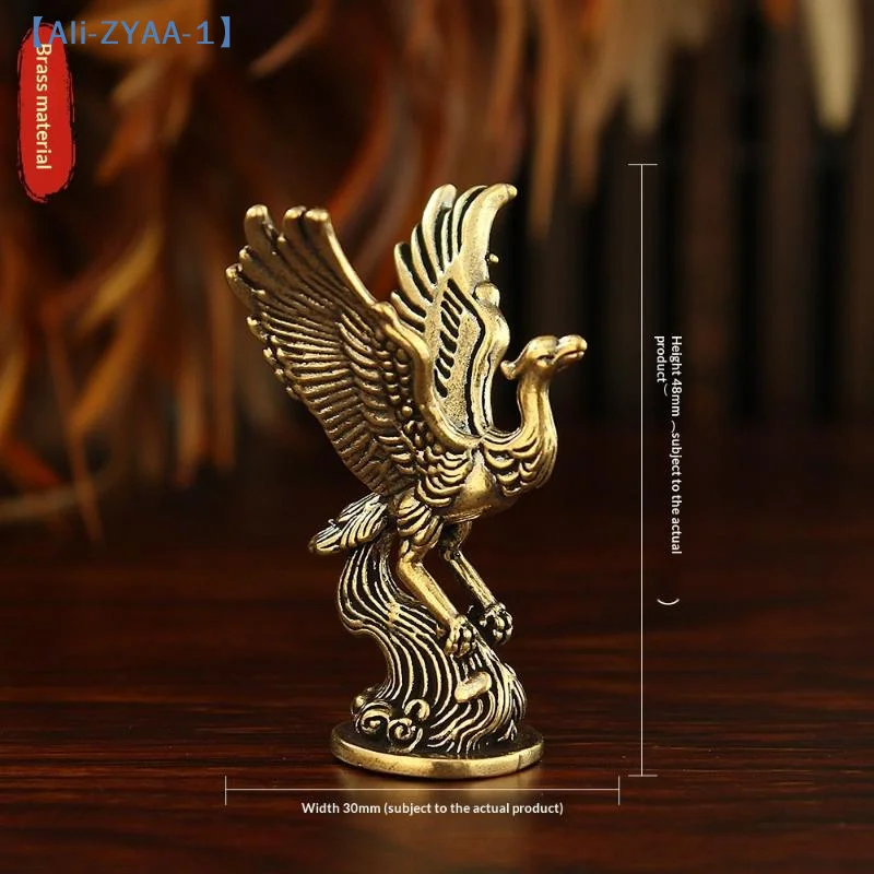 1Pcs Qingluan Bird An Ancient Divine Beast Figure Home Decor Qingluan Fire Phoenix Retro Decoration Table Craft Ornament【ZYAA-1】