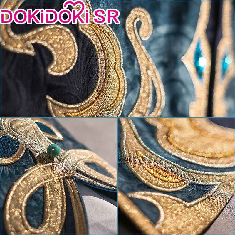 متوفر في المخزون أزياء Xingqiu التأثيرية Genshin Impact التأثيرية DokiDoki-SR Xing Qiu Genshin Impact التأثيرية للهالوين