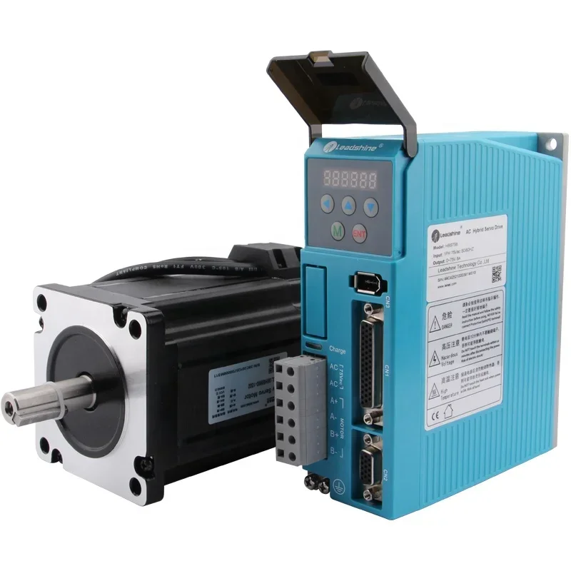 

2025 Горячие продажи Leadshine Easy Сервопривод HBS758 и гибридный серводвигатель 86HBM80-1000 в комплекте можно входить переменный ток 75 В 8 НМ