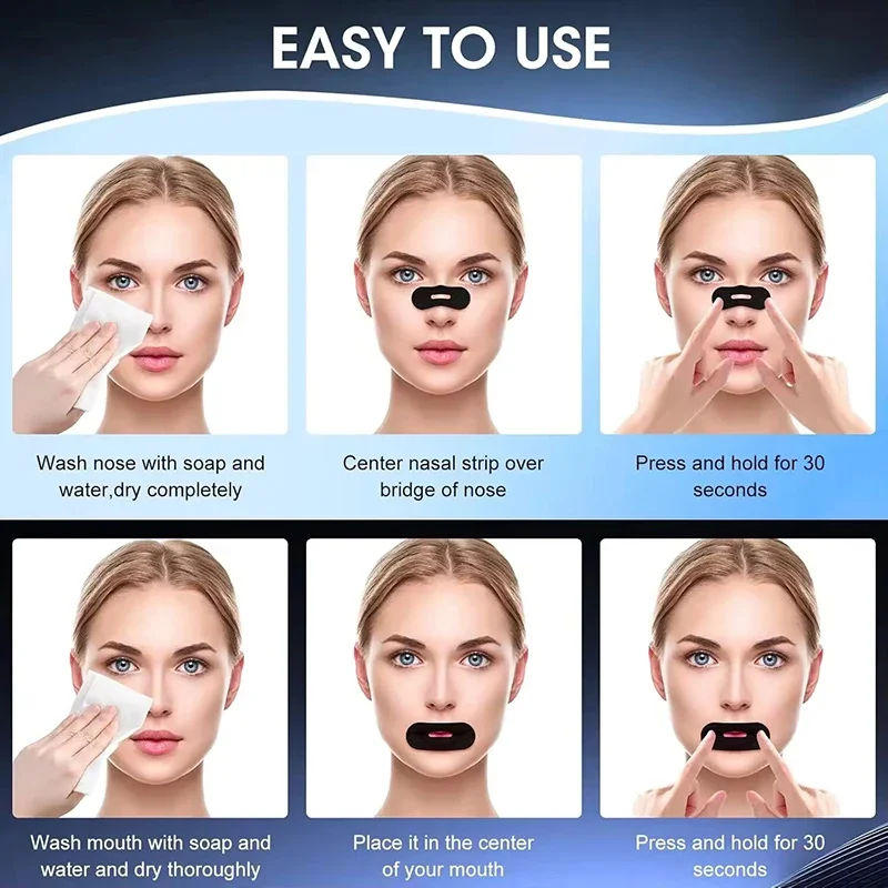 30Pcs Anti Snoring Sleep Strips Adhesive Tape Breathable Mouth Tape Sleep Accessories For Improving Sleep image 5