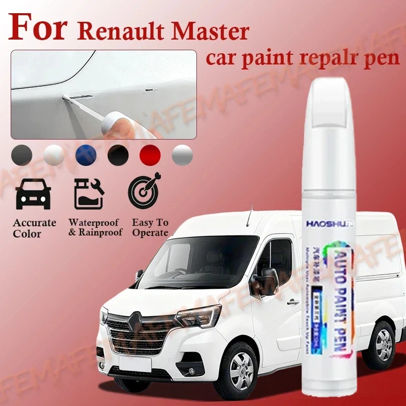For Renault Master  202-2025 CMF-B Paint Repair Pen Touch Up Scratch Remover DIY Auto Accessories Black White  pintura coche