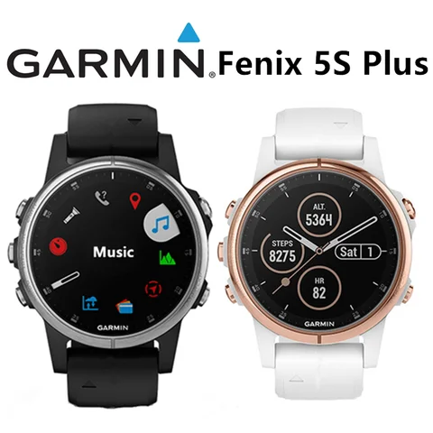 Garmin Fenix 5S Plus GPS al aire libre multifuncional deportes reloj óptico de ritmo cardíaco admite conmutación multilingüe 90% nuevo
