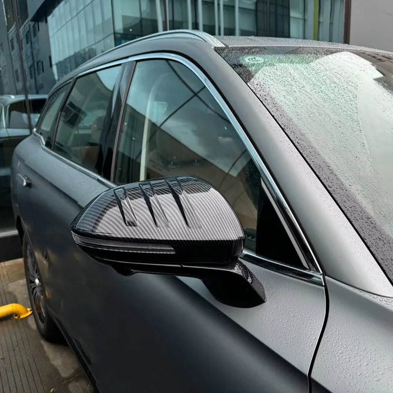 

Аксессуары для Jaecoo 7 J7 PHEV, автомобильные аксессуары из АБС-пластика, черные боковые зеркала заднего вида, крышки зеркал заднего вида, накладки на рамку, стиль 2025