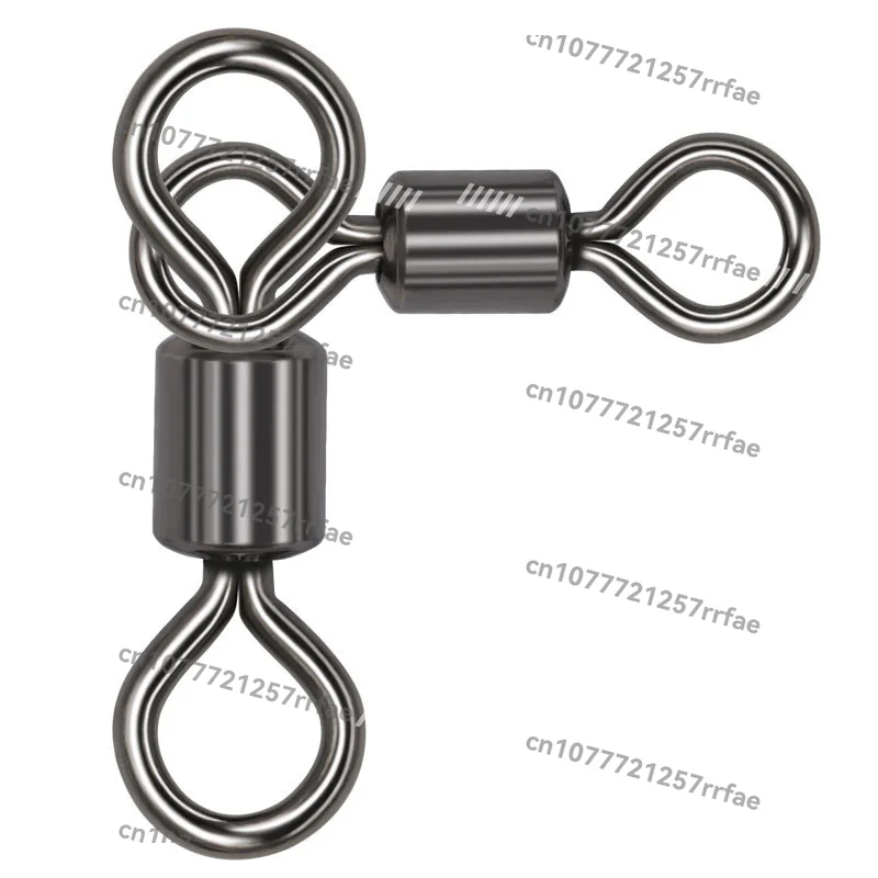 

6/0-1/0 Pesca Emerillon Peche 3-Way Rolling Triangle Swivel Fishing Connector Accessories