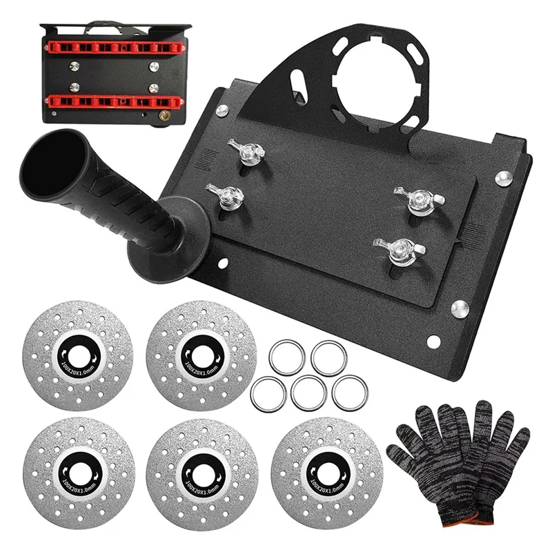 

ABBP-45 Degree Tile Chamfering Tool Angle Grinder Stand Cutter Holder Attachments Adjustable 45° Beveling Bracket Device