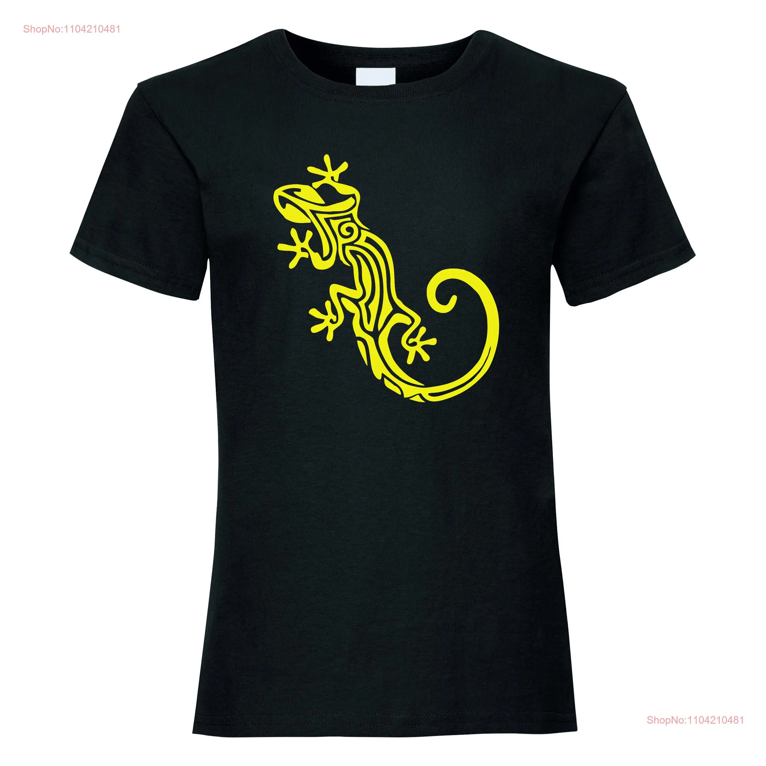 Gecko Reptile T Shirt in Various Colours long or short sleeves