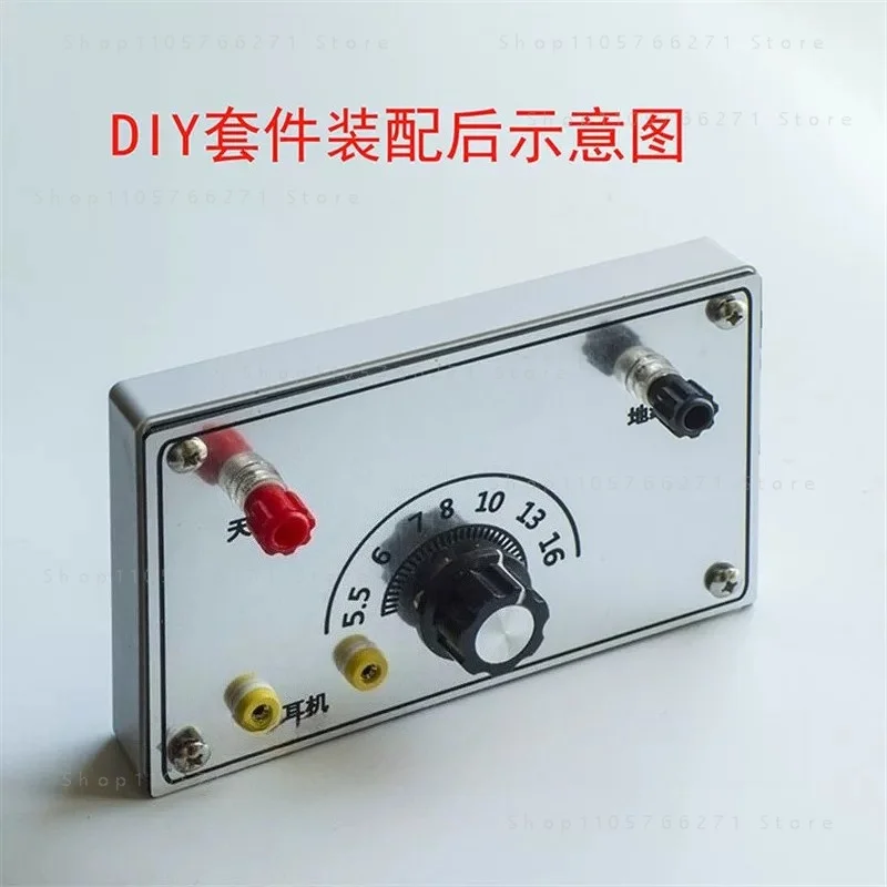 DIY Mineral Radio Kit for Students - No Soldering No Drilling Required Easy Assembly (Headphones Not Included)